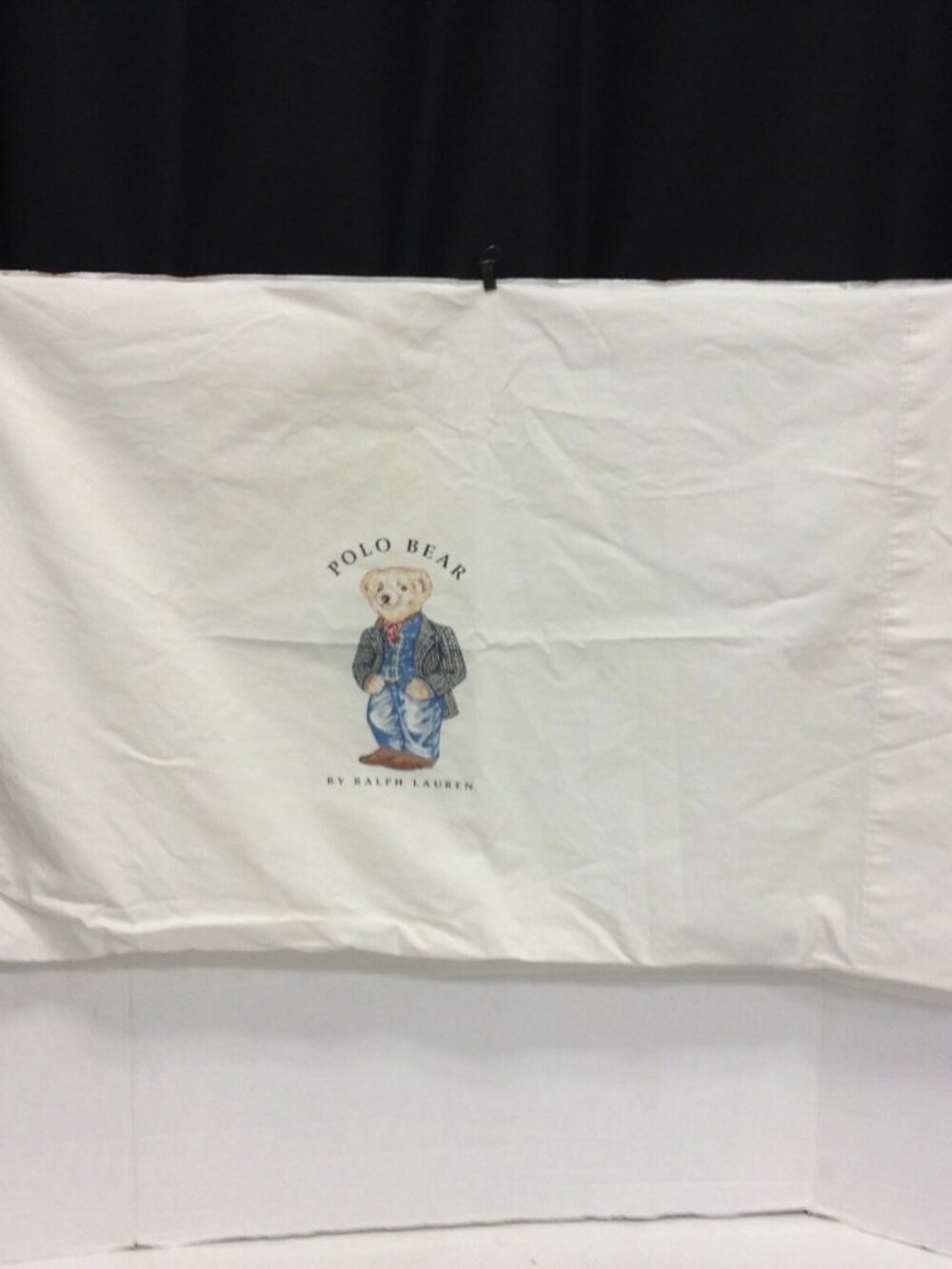 Vintage Ralph Lauren Polo Bear Cowboy standard pillowcase